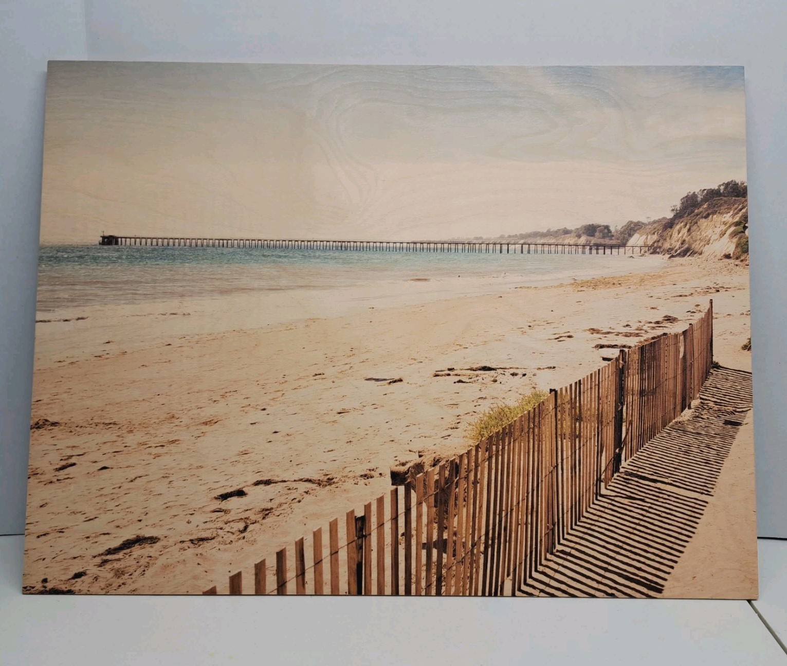 Goleta, CA Beach MOV Photography Wooden Picture 18 X 24