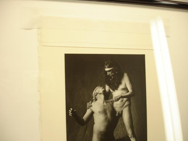 Original signed Photograph framed Paul Schroeder Denver Artist 1993 Male Nudes