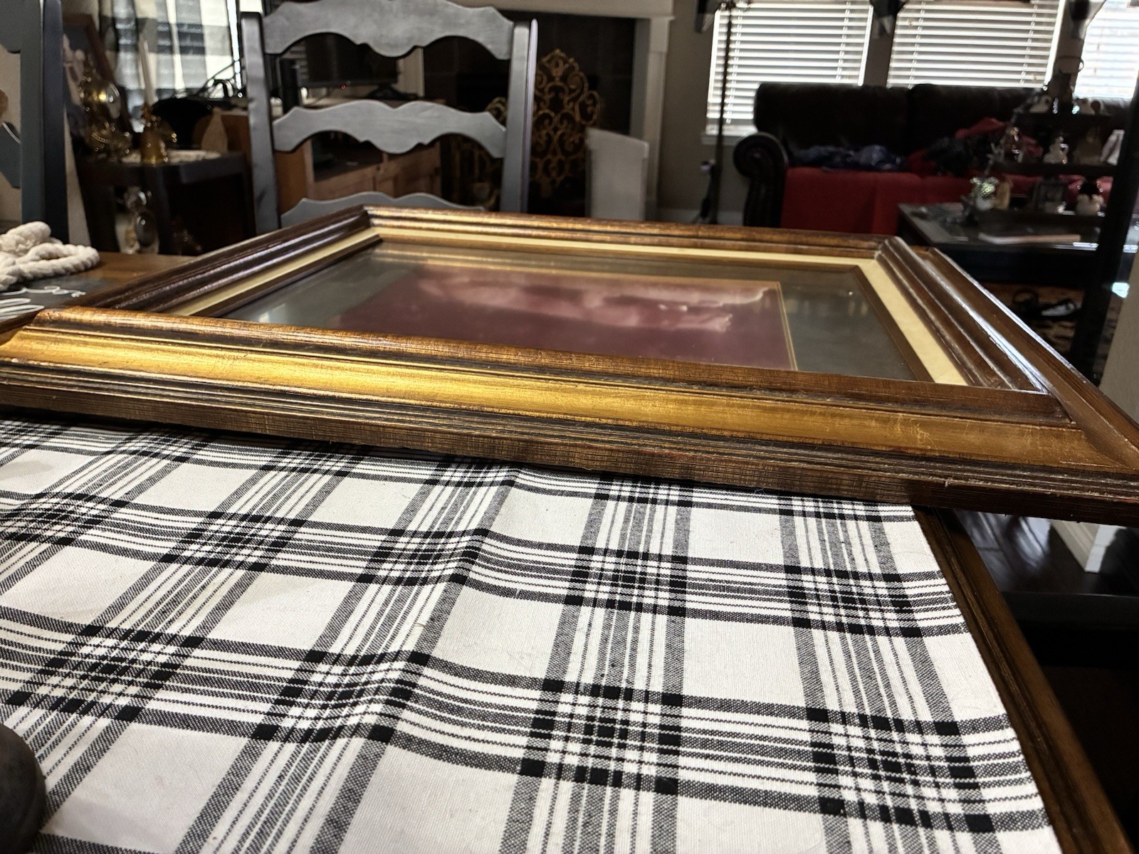 11″x14″ Photograph Nittany Lion Statue by Bill Coleman in 24″x28″ Wooden Frame