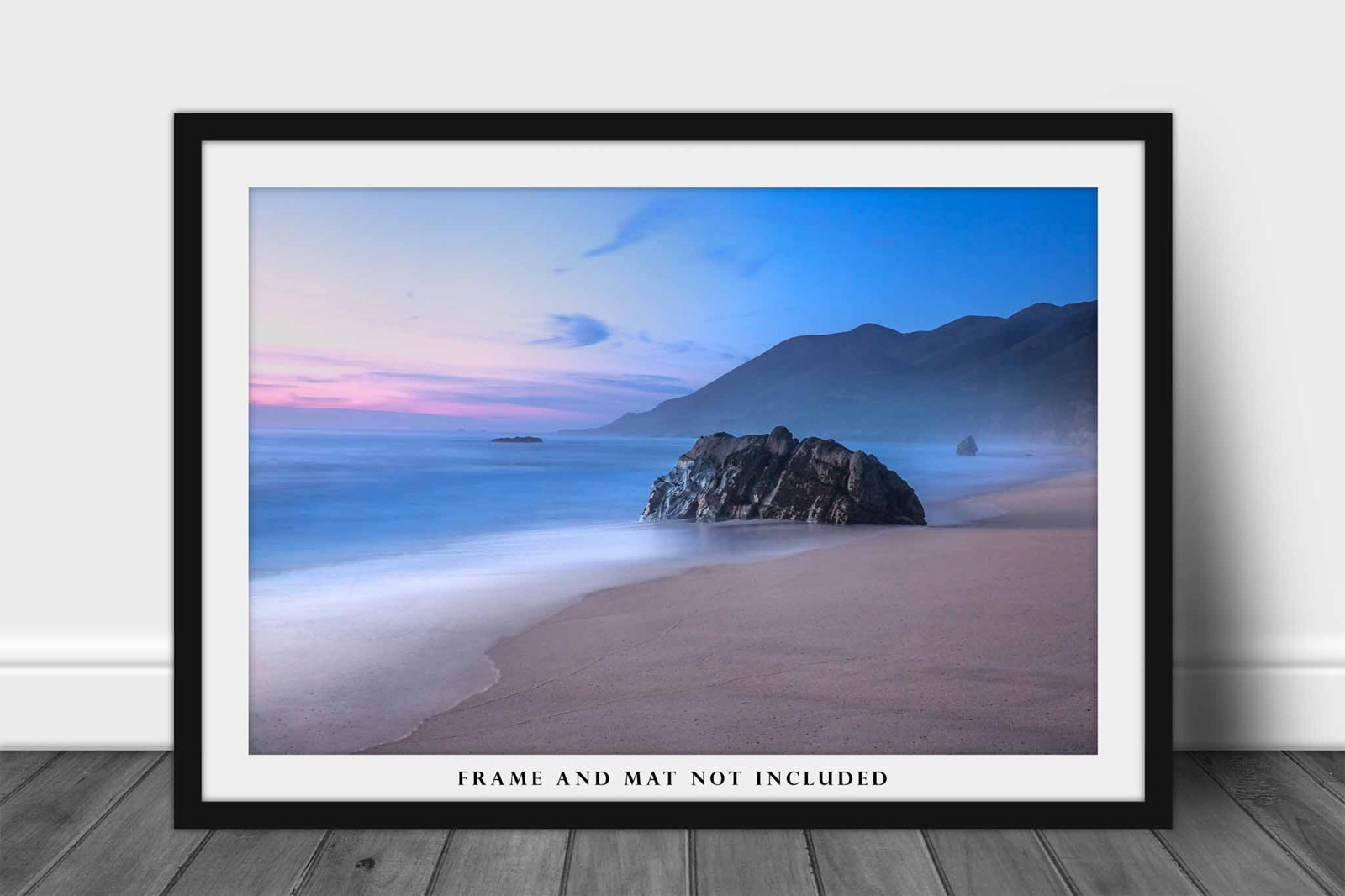 Big Sur Photography Print: California Coastal Beach Serene Sunset Ocean Photo