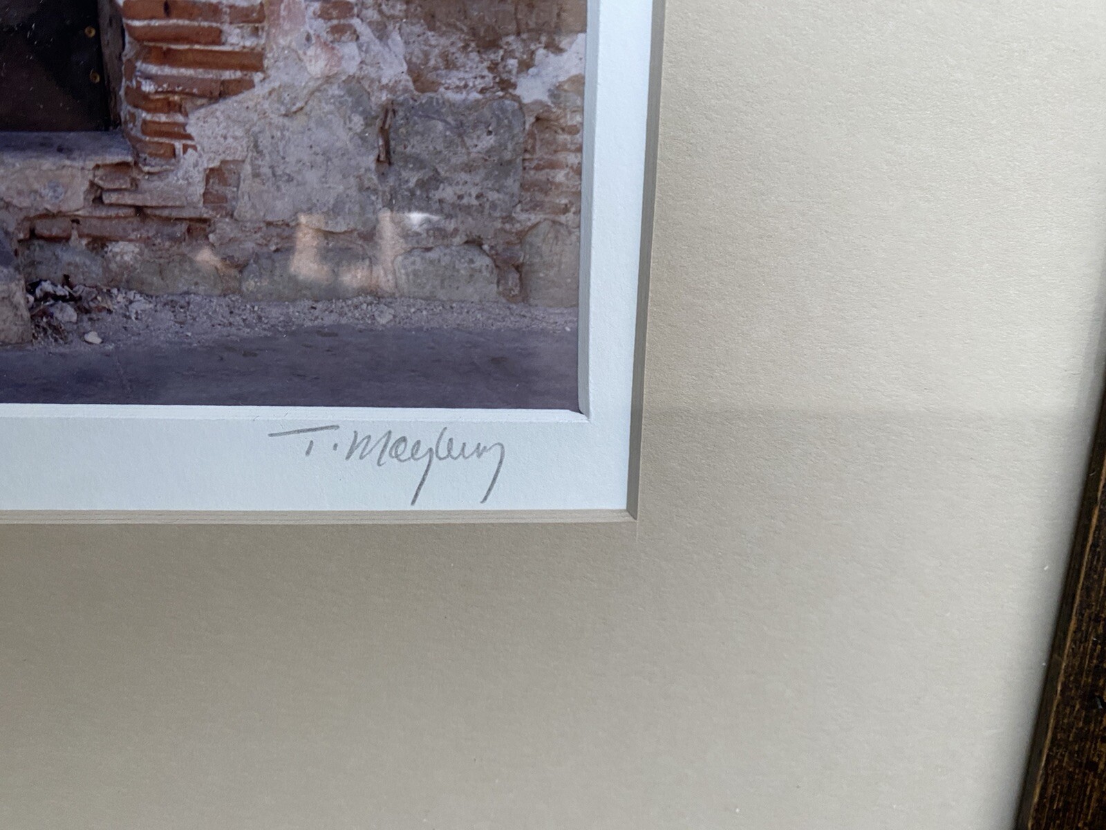 Vintage Trio of Framed Photographs, Signed and Dated RUSTIC DOORS