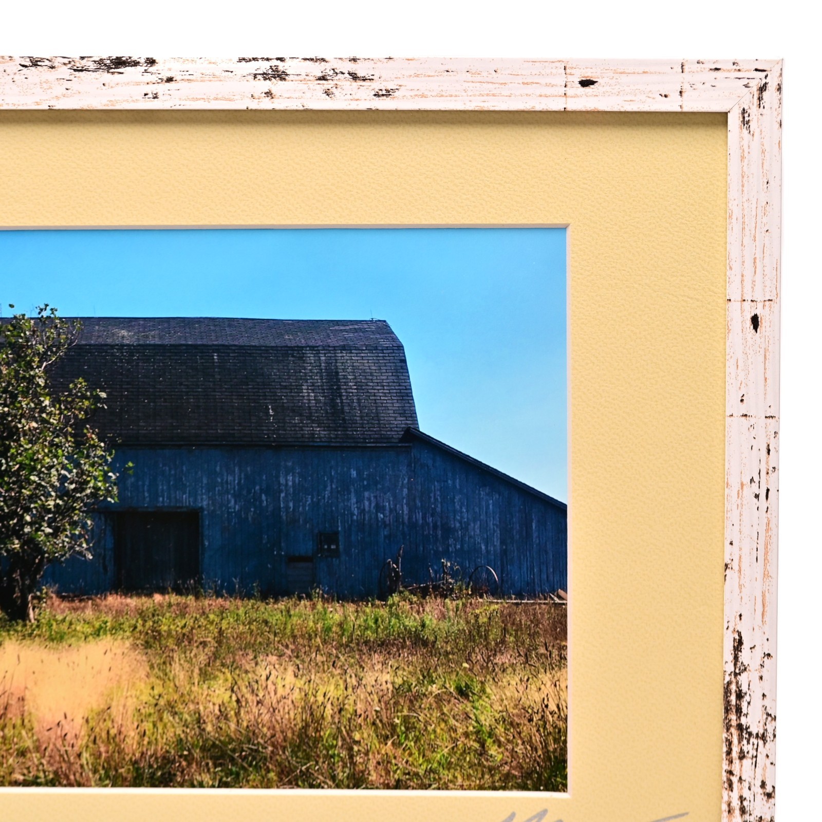 MICHAEL RAY Original Vintage Signed Long Island Landscape Barn Photograph Print