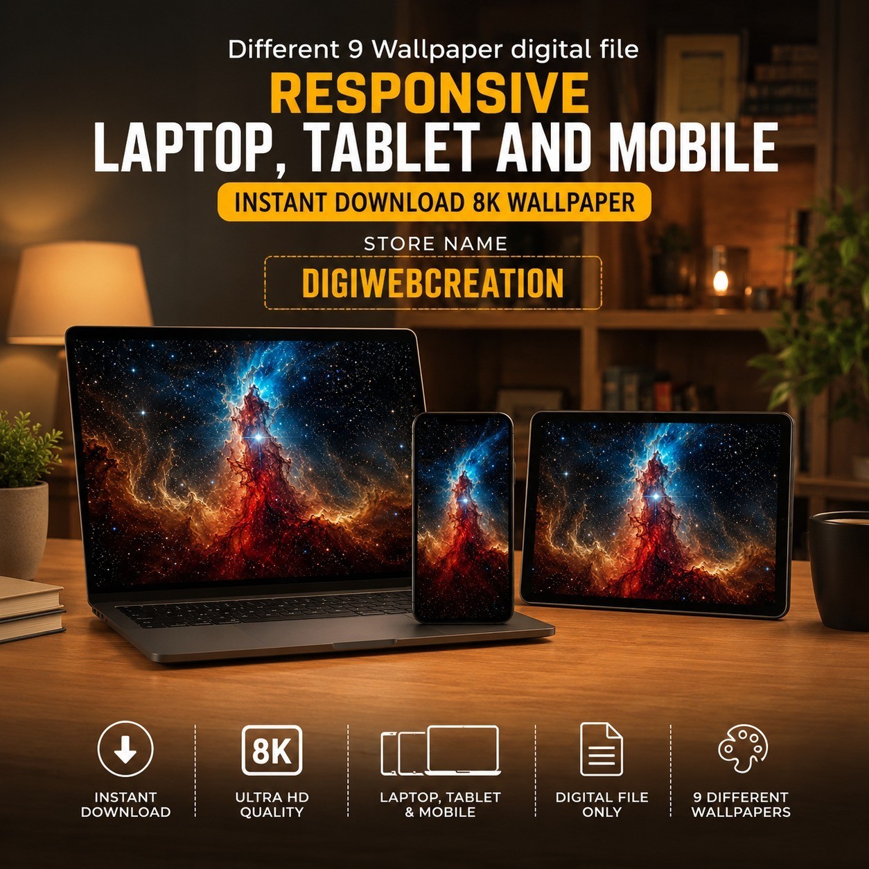 Digital Image Picture Photo Wallpaper Background Desktop AI Art Sample Product