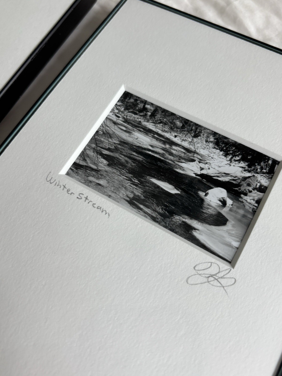 3 Black & White Minimal Modern Framed Photo Art Nature Titled Artist Signed