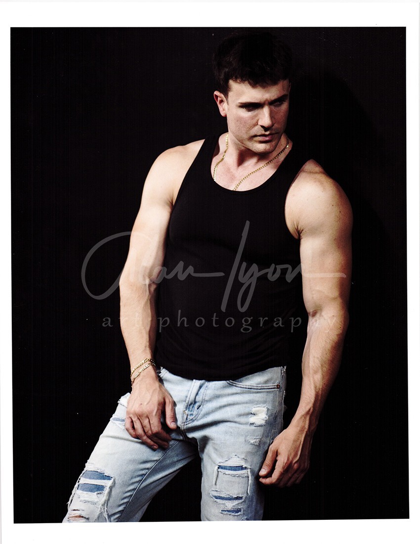 11 X 8.5 Alan Lyon Original Male Photo gay interest (2) Phil jeans