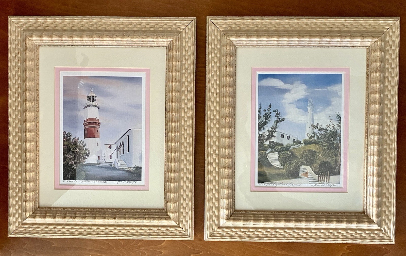 St. David’s Lighthouse & Gibb’s Hill Lighthouse Bermuda Prints By Joan Thompson