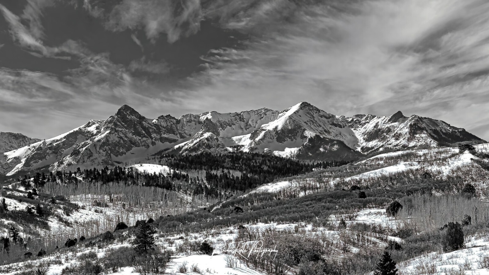Dallas Divide Colorado Framed Canvas Mountain Landscape Photograph Wall Art
