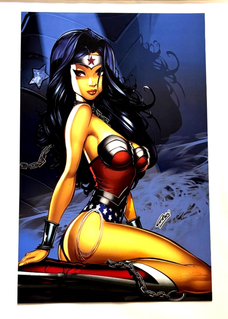 WONDER WOMAN PAUL GREEN EXCLUSIVE LIMITED EDITION ART PRINT NM+