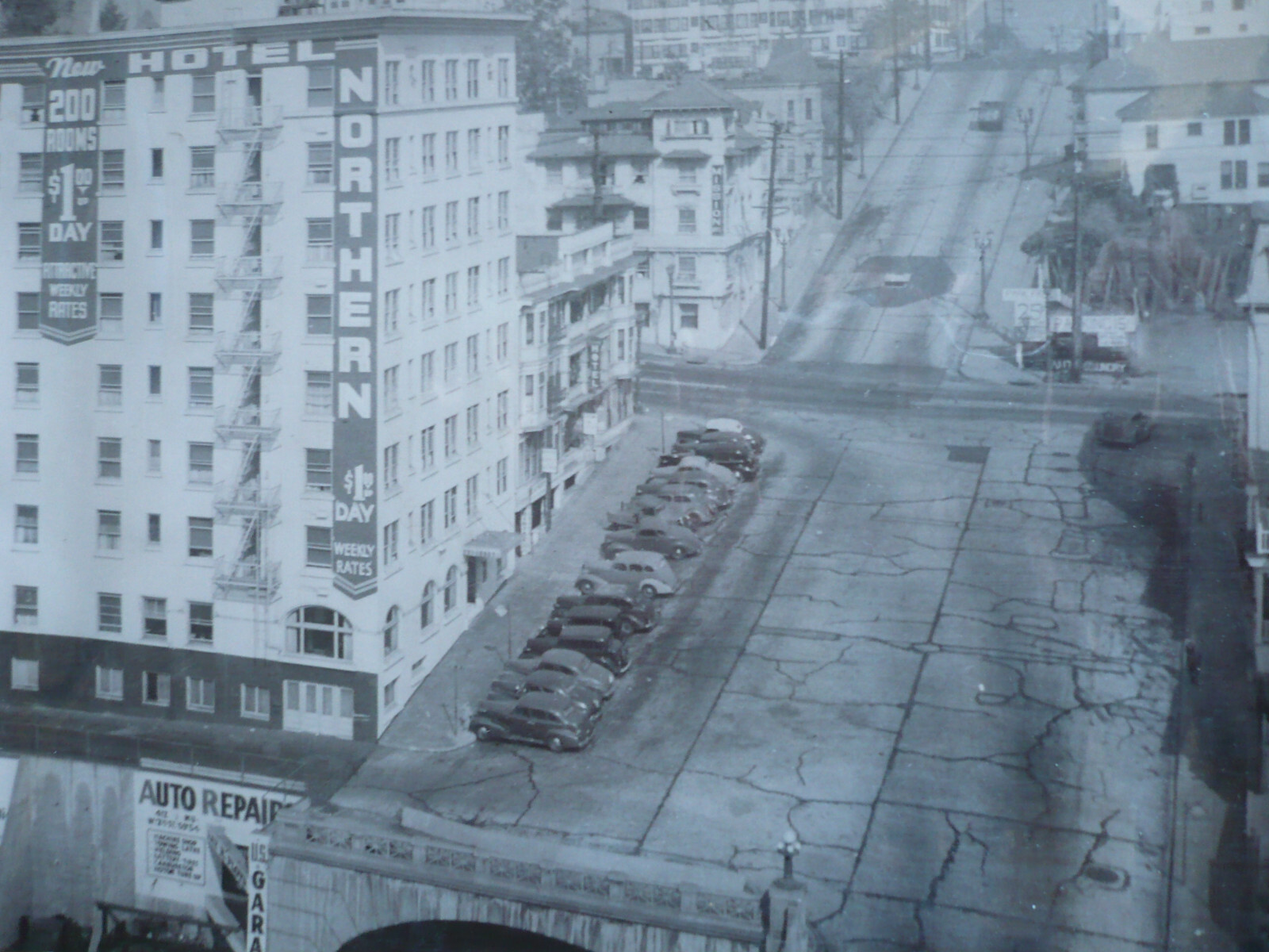 Old Canada Downtown photograph, Urban Life, Old Cars