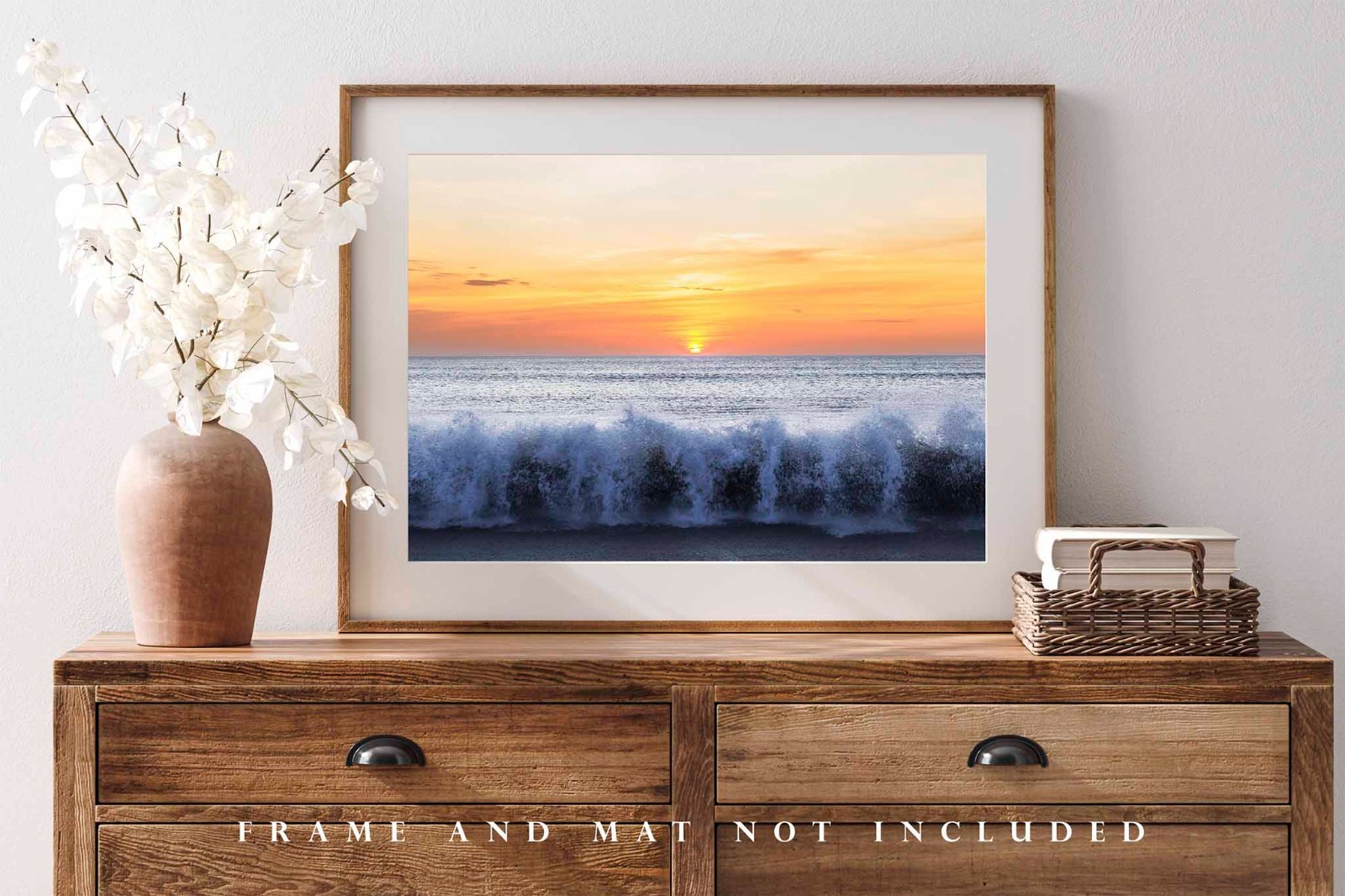Outer Banks Photography Print: North Carolina Beach Sunrise Waves OBX NC Photo