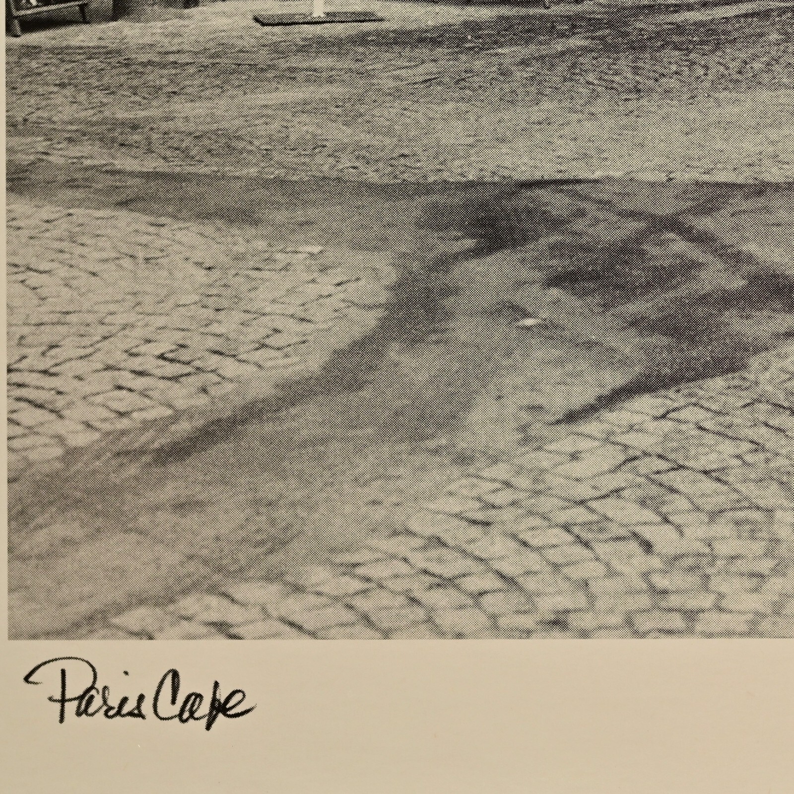 CONNIE BEGG Original Vintage Signed Paris Cafe Europe Cityscape Photograph Print