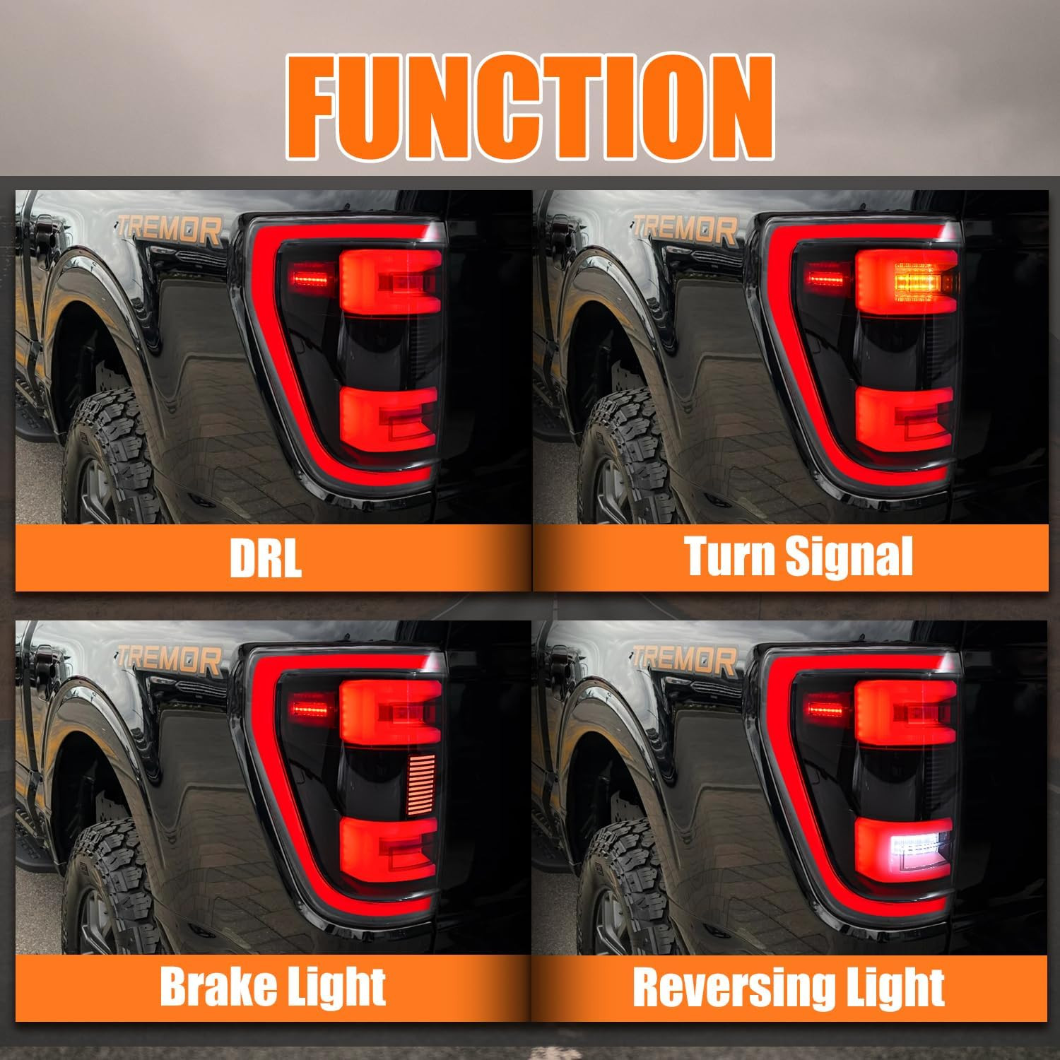LED Tail Lights for Ford F150 2021-2023 Taillights Assembly [Only Fit for F-150