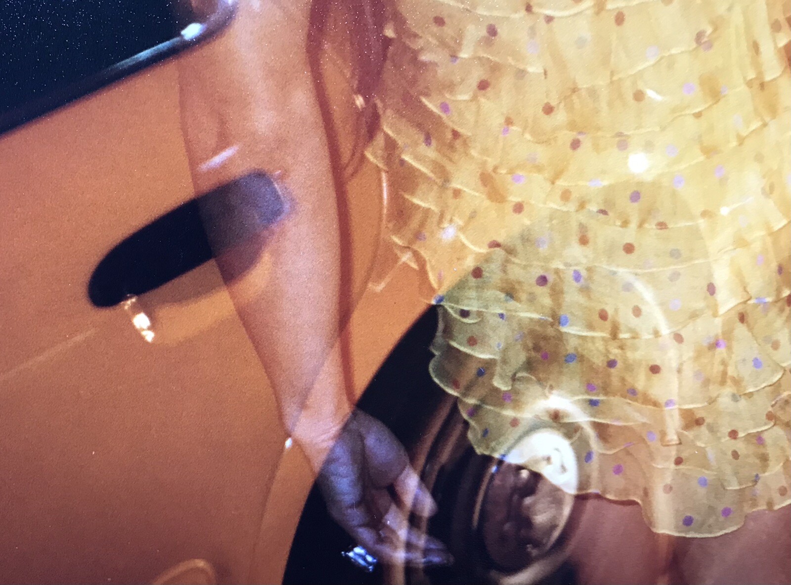 Yellow Dress Passing (New York, 2004) Hand Printed 35mm C-Print. 8 x 10.