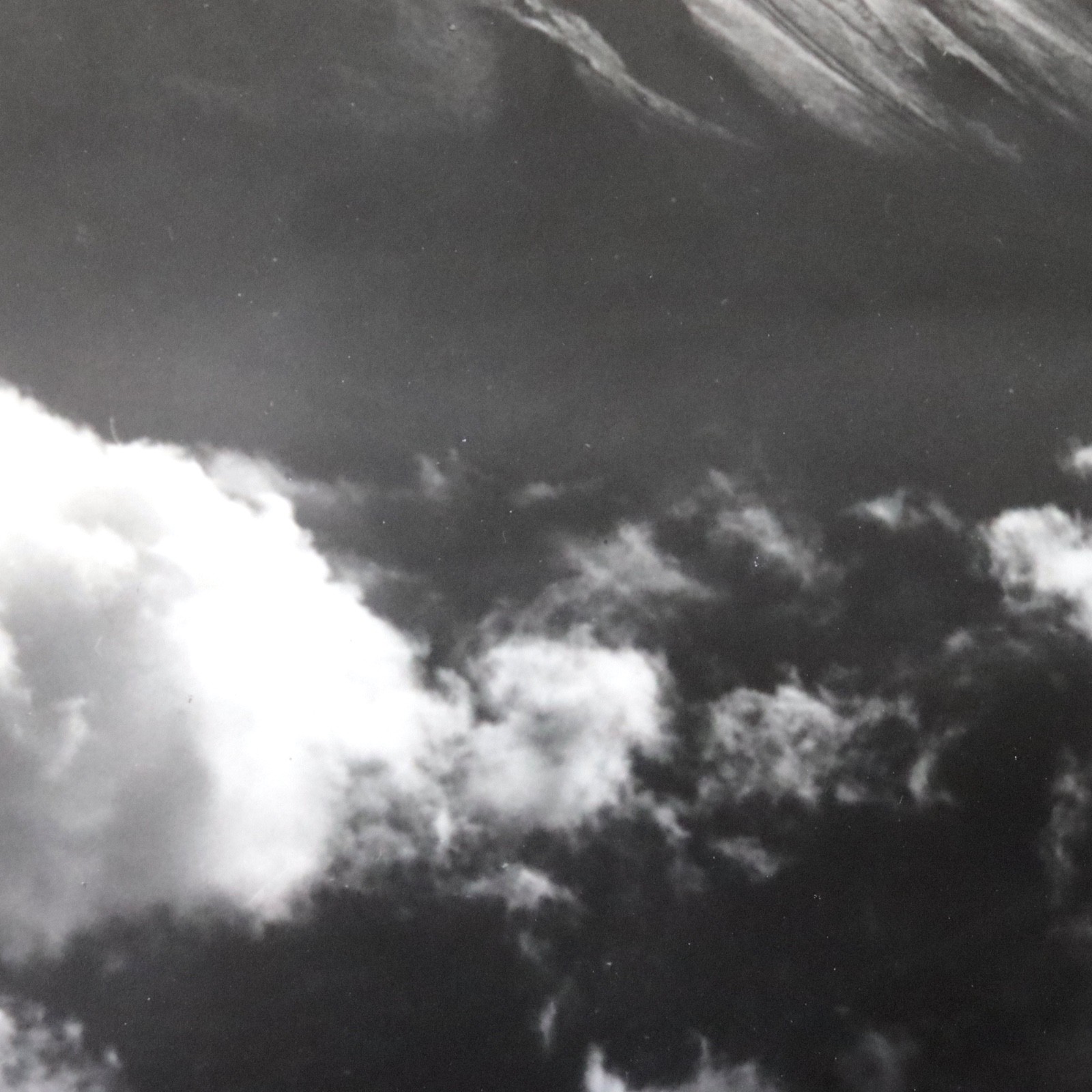 Large 1950s Photograph Mt Fuji Summer Koyo Okada Silver Gelatin Print Japan Vtg