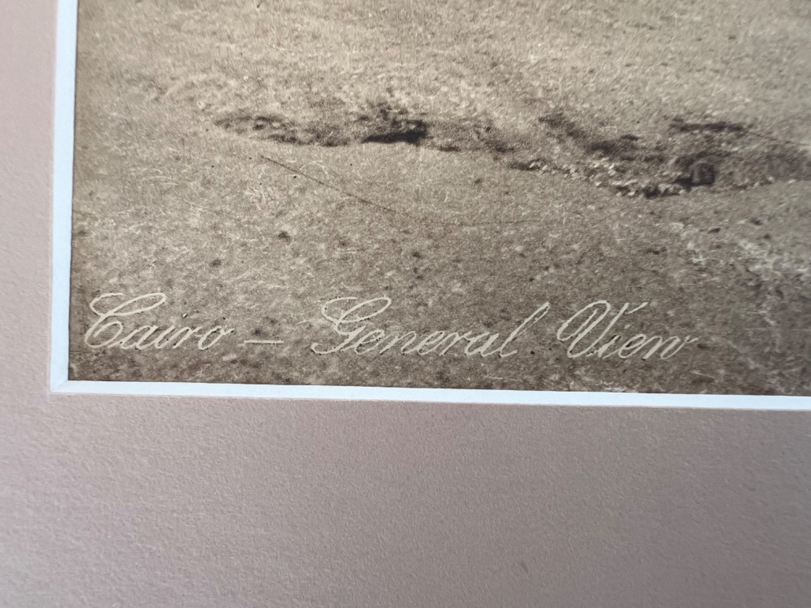 Lehnert and Landrock Antique Photo “Cairo-General View” w/ Matt