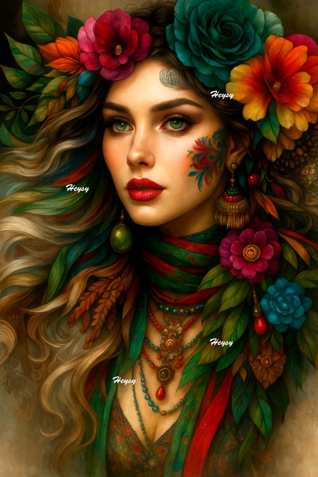 Serene Woman – Printable Wall Art, Downloadable Art Print, Art Print File