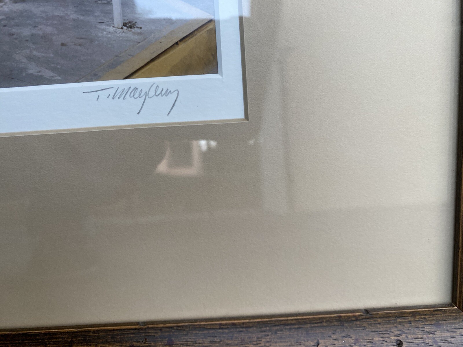 Vintage Trio of Framed Photographs, Signed and Dated RUSTIC DOORS
