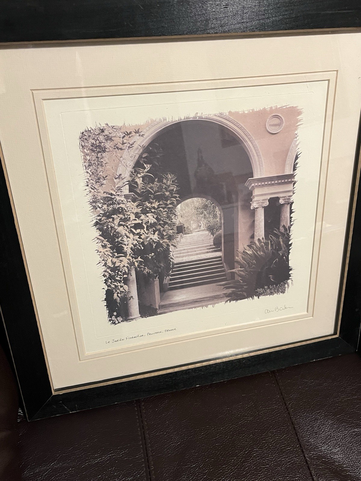 European Garden By Allan Blaustein Photography Framed With Glass 18 1/2 X 18 1/2