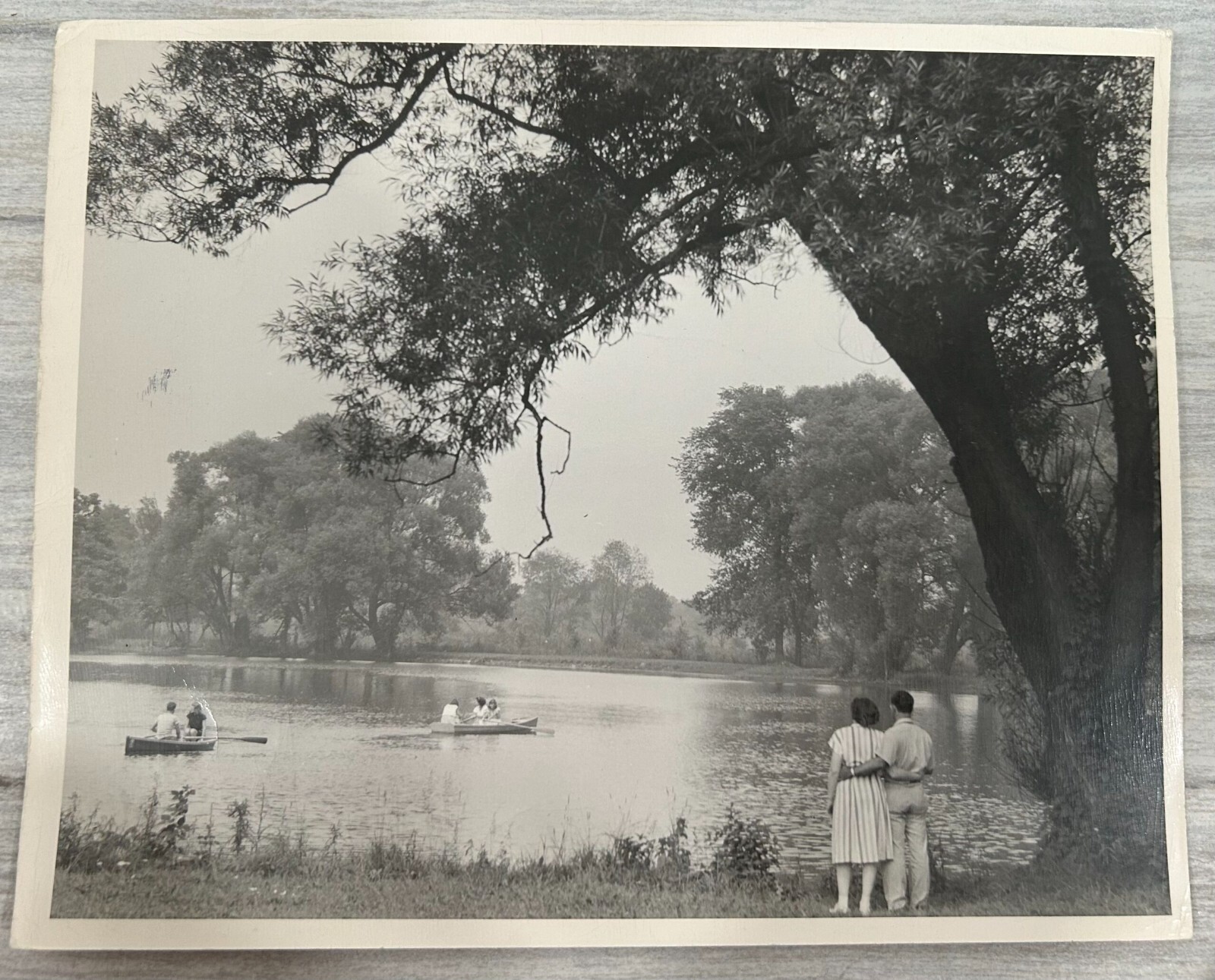 Arthur Gray Standard Oil Photographer Cleveland Ohio Americana Couple Lake Scene