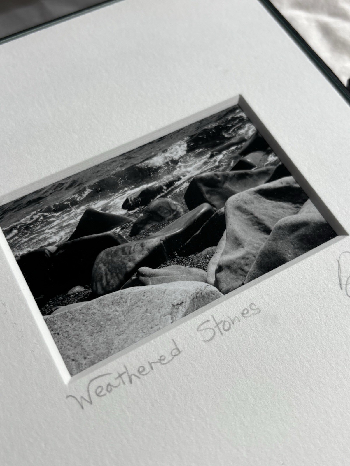 3 Black & White Minimal Modern Framed Photo Art Nature Titled Artist Signed