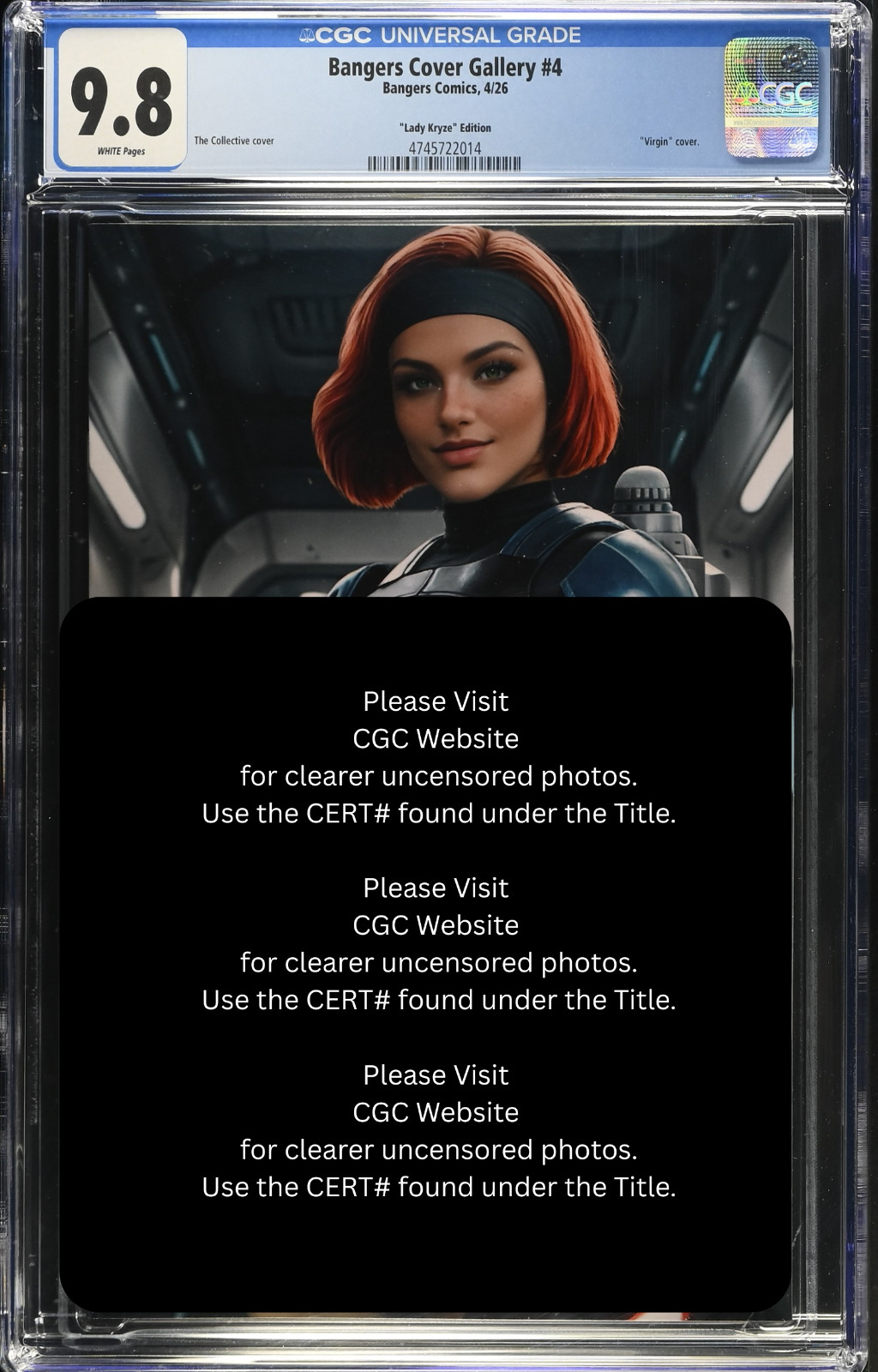 2026 Bangers Comics Bo-Katan Mandalorian Cosplay VIRGIN Var LE 100 | CGC 9.8