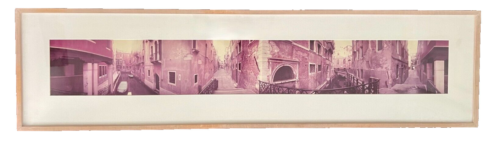 KENNETH SNELSON, Signed, 1982 PANORAMIC PHOTOGRAPH – “Venice, Calle de Pestrin”