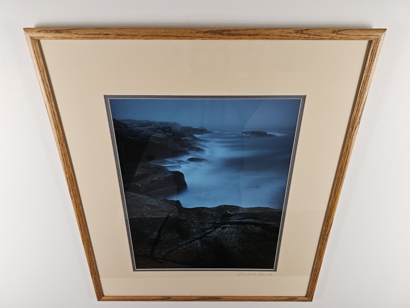 Vintage Signed Randall Shedd 35mm Photograph 29×25 Framed Art, Nova Scotia