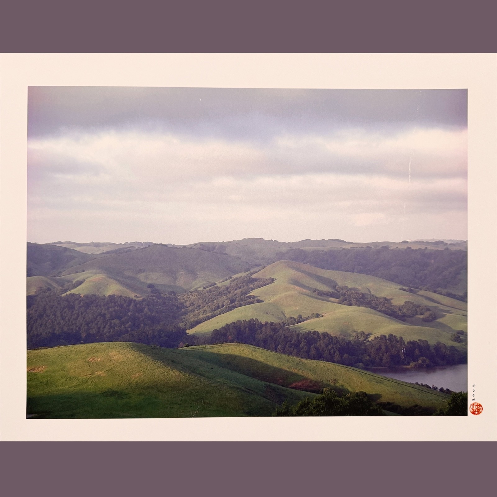 Mountain Landscape Rolling Hills Photo Poster Print 19×13″ Wall Art Home Decor