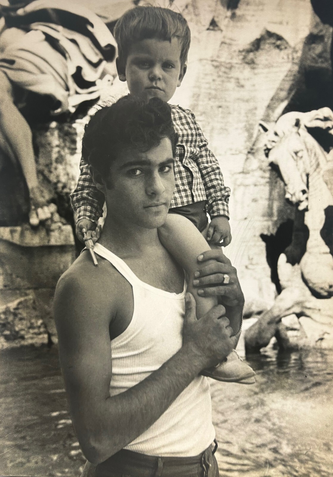 Original GEORGE DANIELL ‘Nino & Bruno, Piazza Navonna ROME Italy” Photograph