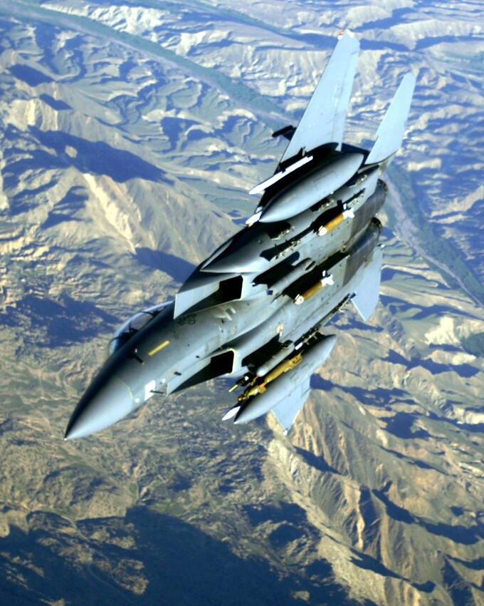 New Photo: F-15E Strike Eagle Fighter Jet, Operation Mountain Lion – 6 Sizes!