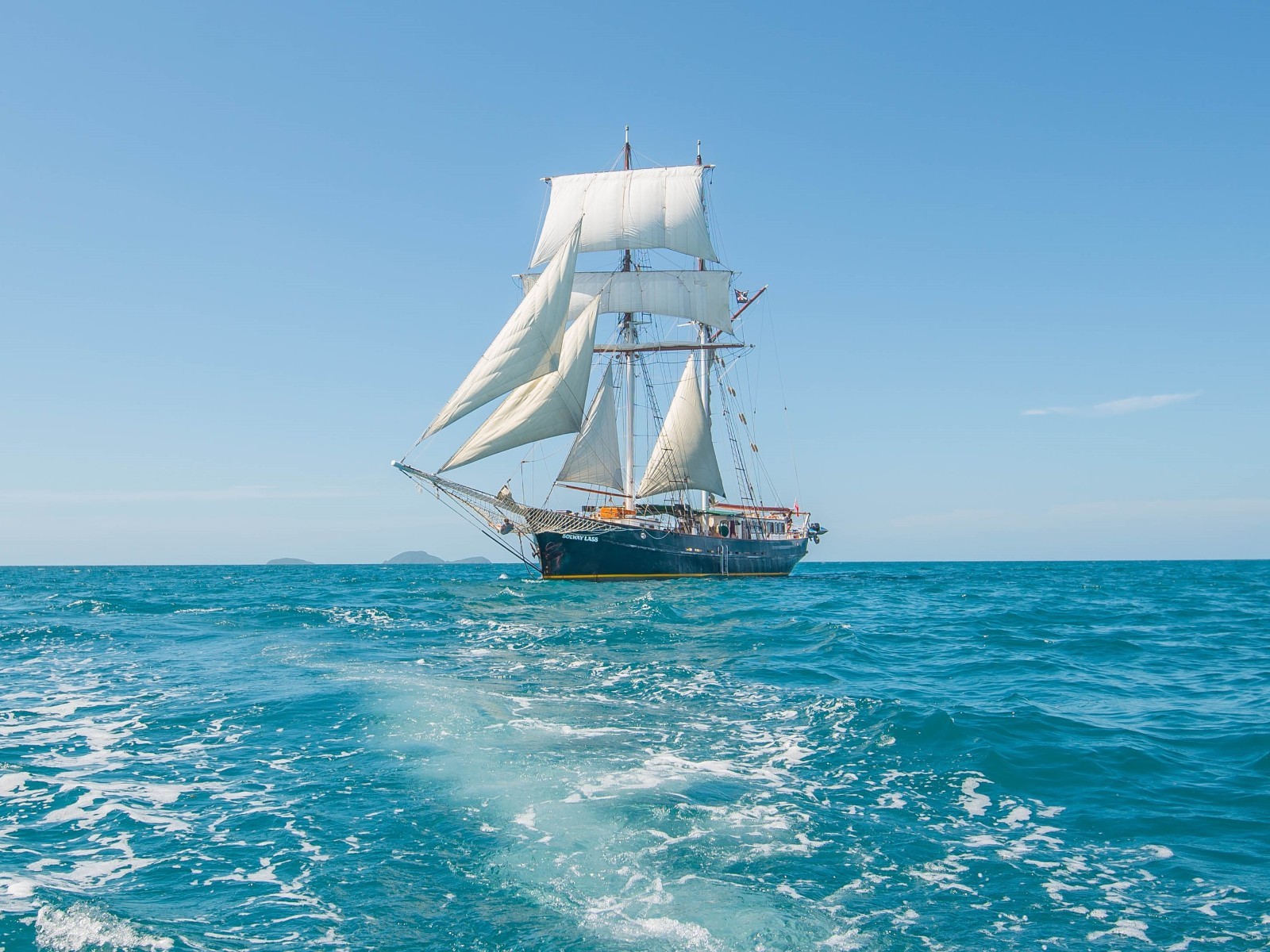 Amazing digital wallpaper of the sailing ship Solway Lass (2800×2100)