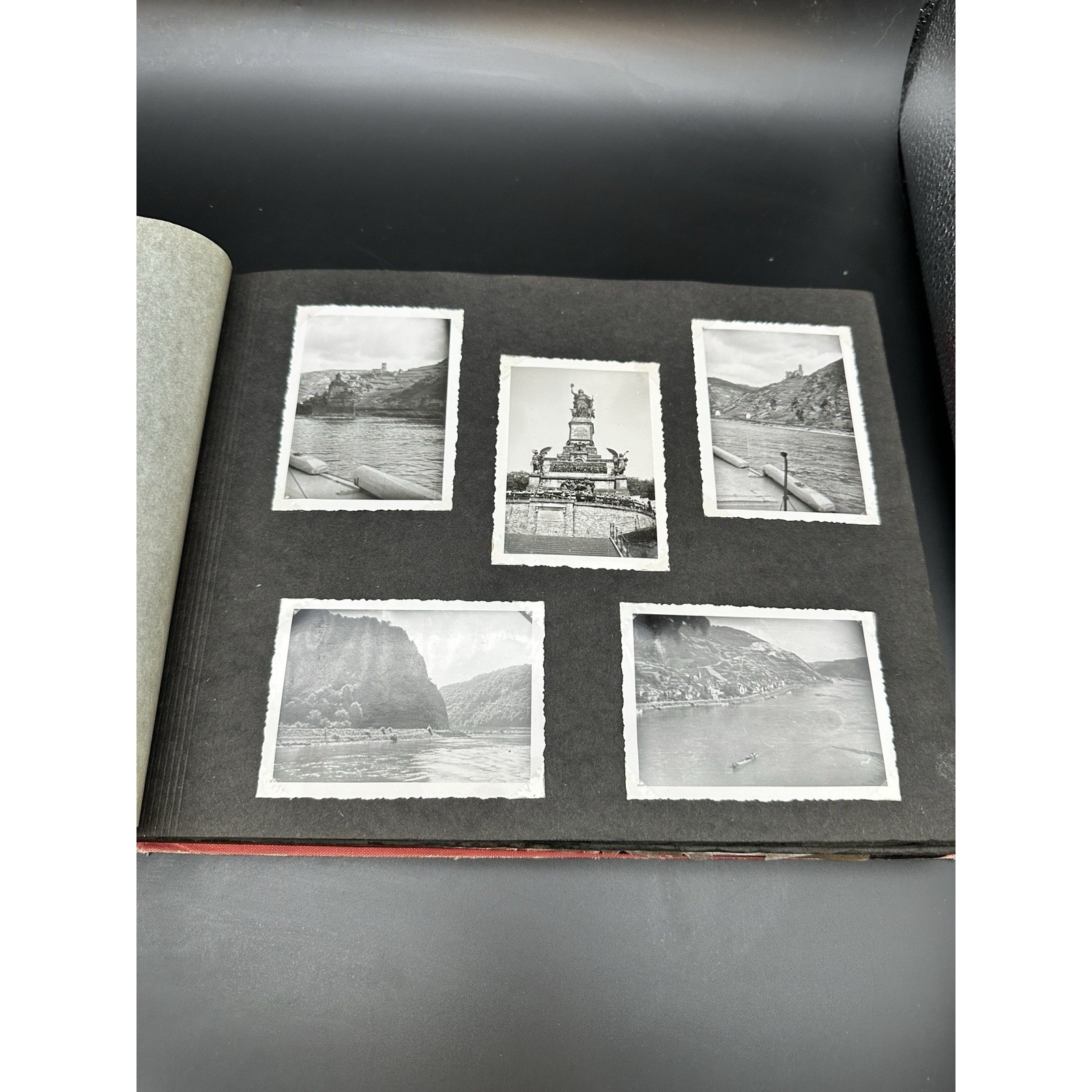 Antique Photo Album 1951 Post War Germany Sweden Portugal Travel Photographs JS