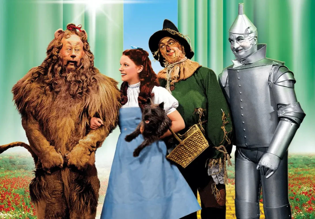 Wizard Of Oz Dorothy Scarecrow Tin Man Cowardly Lion and Toto Photo 8.5×11