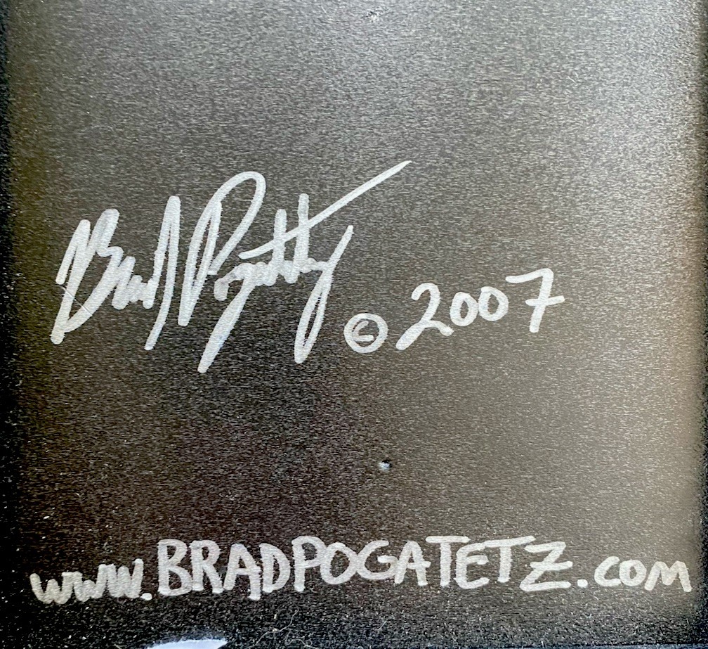 Brad Pogatetz 2007 Signed Urban Abandonment Art Photograph Mounted 11.75in Sq