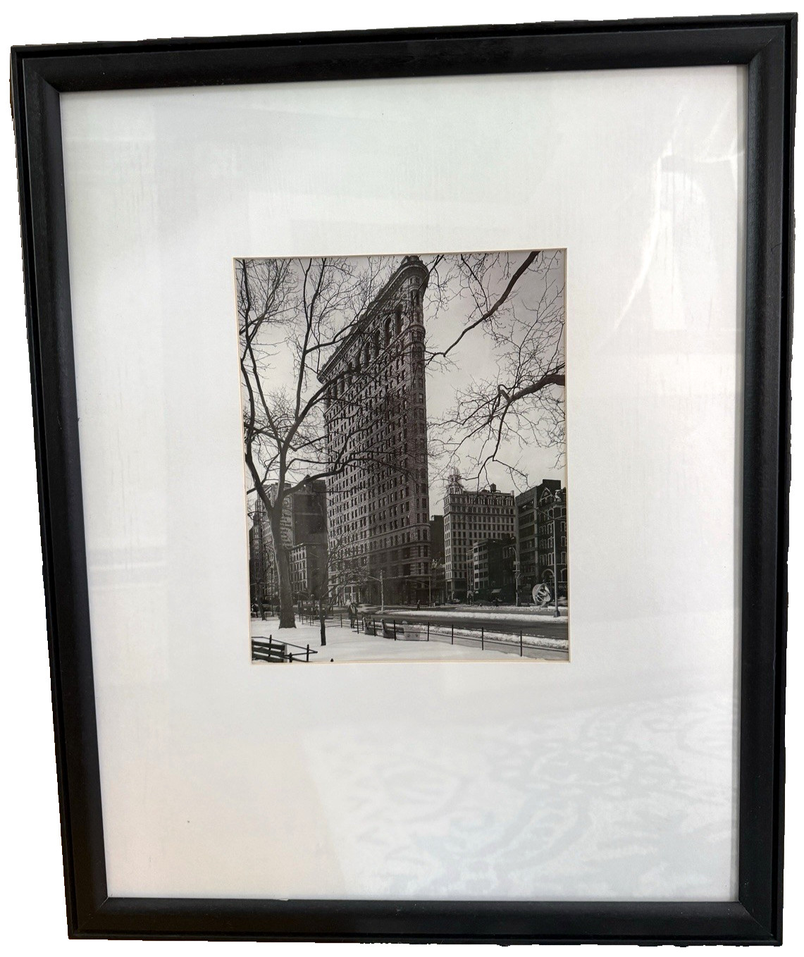 Christopher Bliss “NYC Scenes” Flatiron Building NYC Black & White Photo Framed