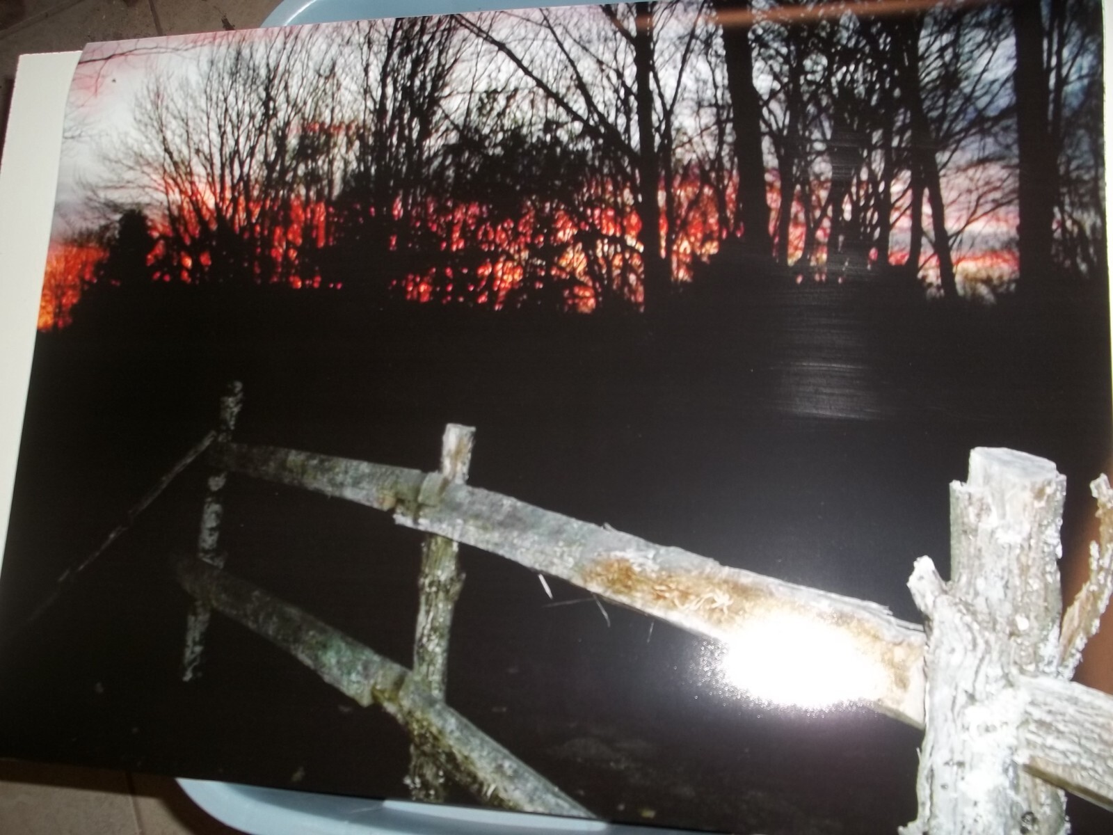 Rural Sunset Photographic Poster Art 18 x 24