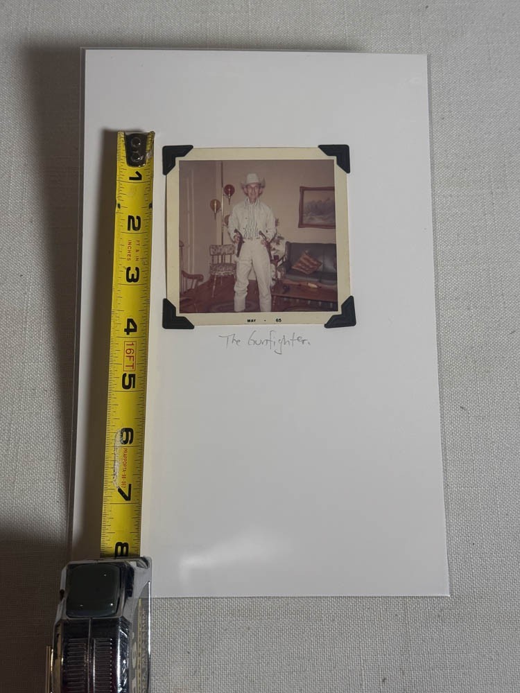 Vintage Found Photo Cowboy Costume Snapshot Vernacular Photo 1965