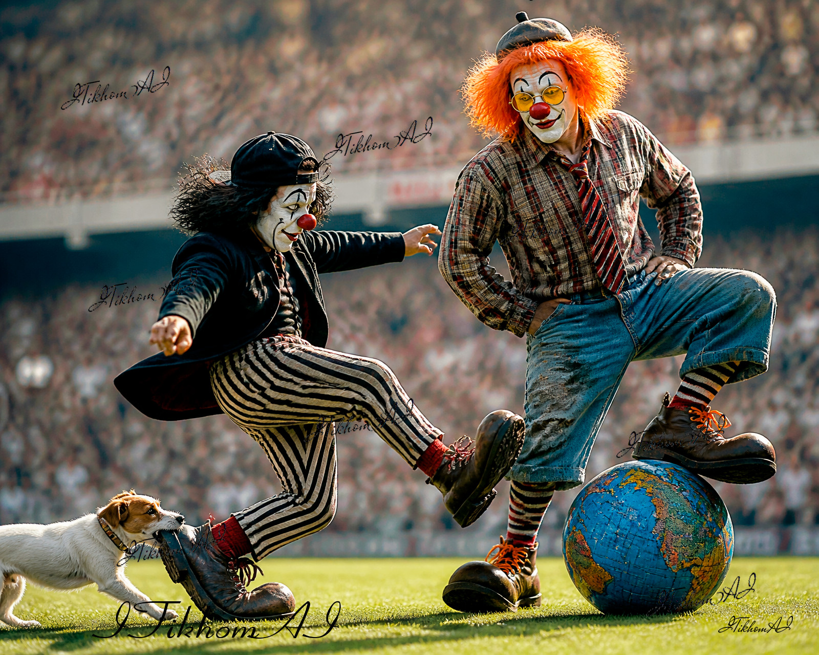 Digital Art Portrait Men Foоtball People Sports Stadium Globe Wallpaper Desktop
