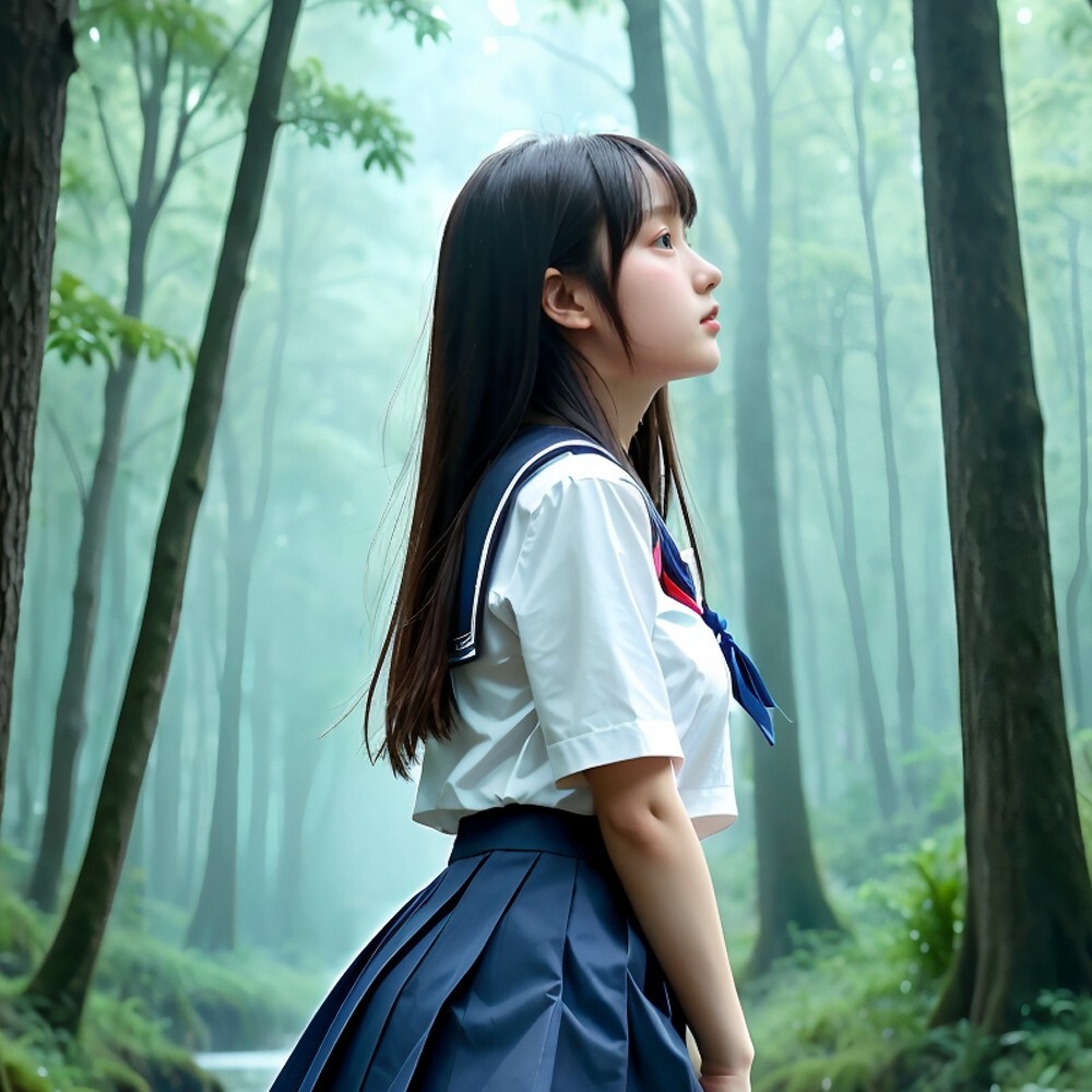 No nudity / AI Photo Art / asian cute girl (500 images digital download)