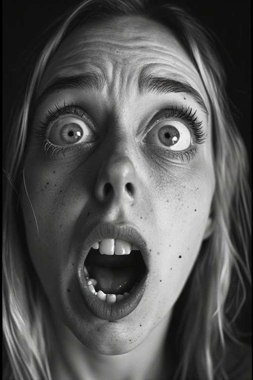 5 ~ 4X6 Glossy WOMEN Fine Art ‘SHOCKED ‘ Photo FANTASY Set ! 2013590118