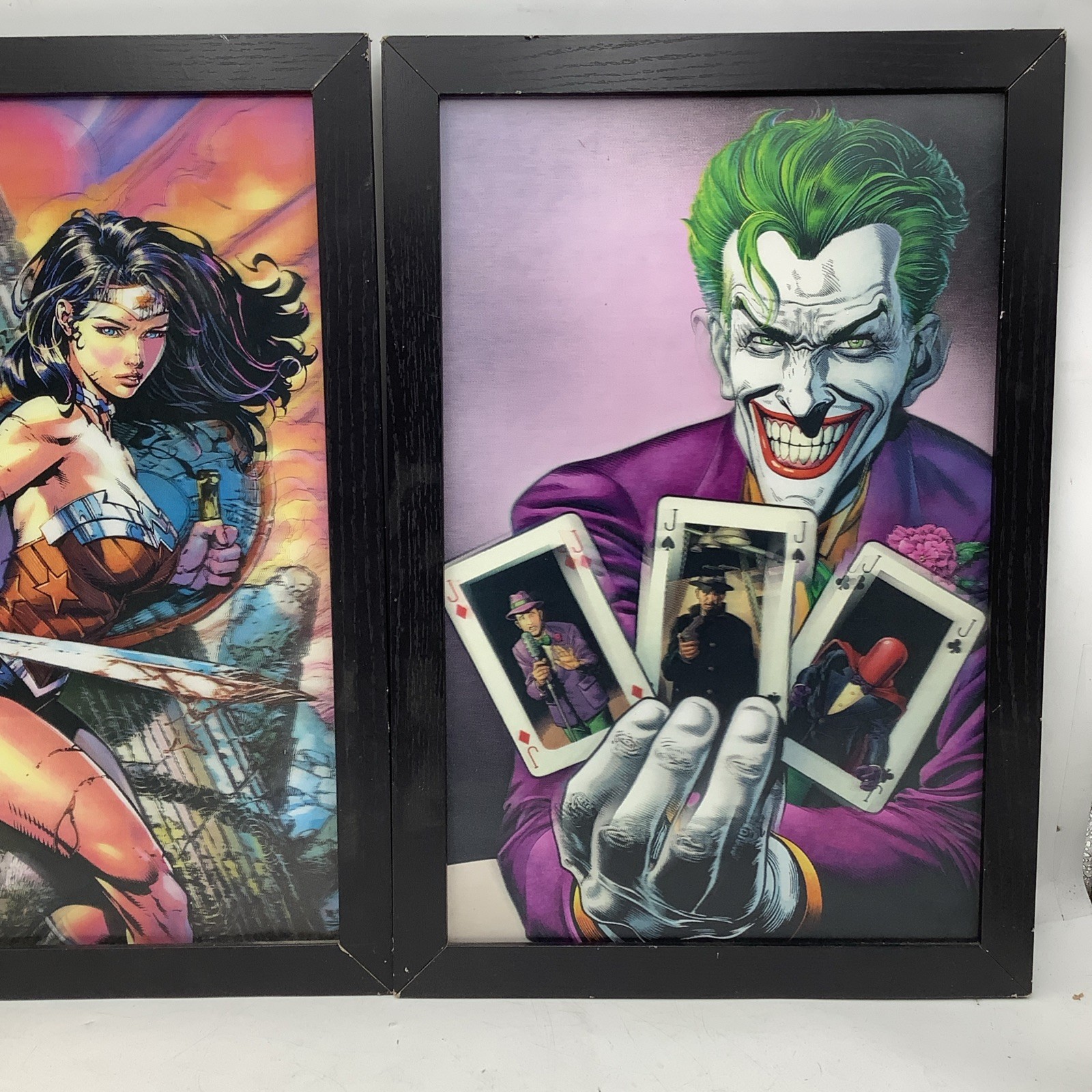 DC Comics The Joker 3D Holographic Picture, Framed, 19in. x 13in.