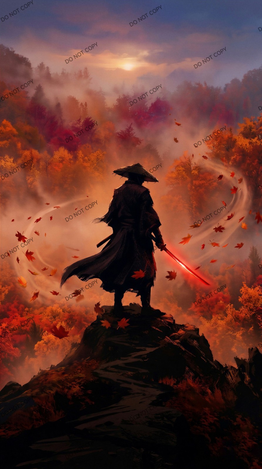 Digital Image Picture Photo Wallpaper Background Desktop Samurai AI Art Product