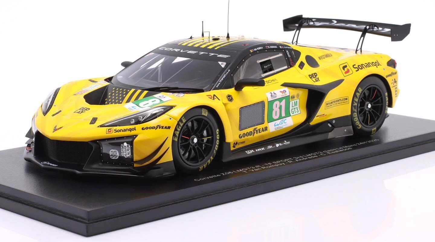 Chevrolet Corvette Z06 GT3.R 5.5L V8 #81 3rd 2025 LMGT3 Class 24h Le Mans in 1:1