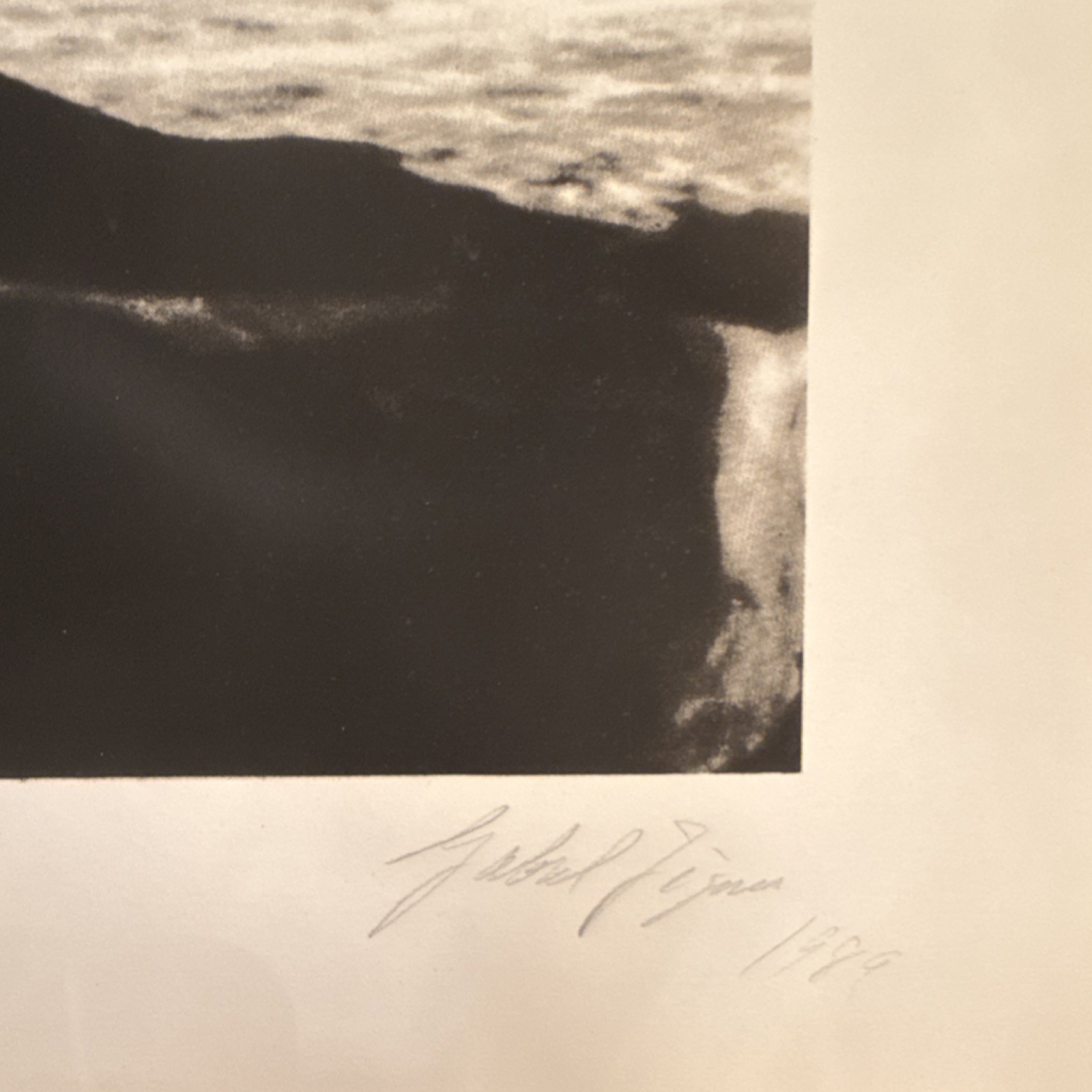 Gabriel Figueroa 1989 Signed Black & White Art Photograph Beach Figures Original