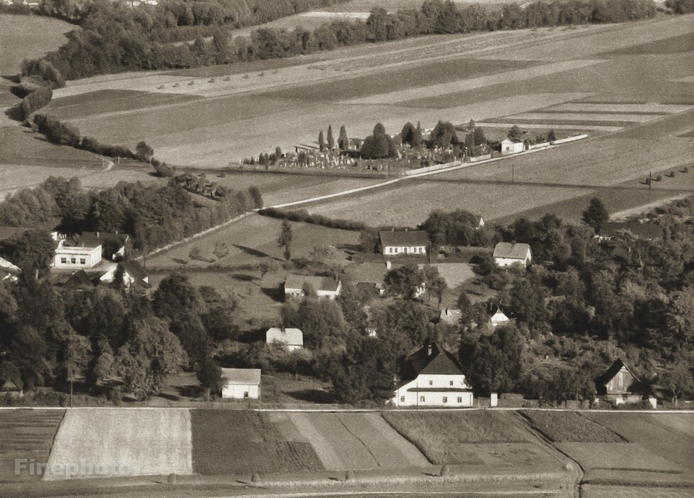 1947 Vintage Josef Sudek Czech Farm Agriculture Village Original Photo Gravure