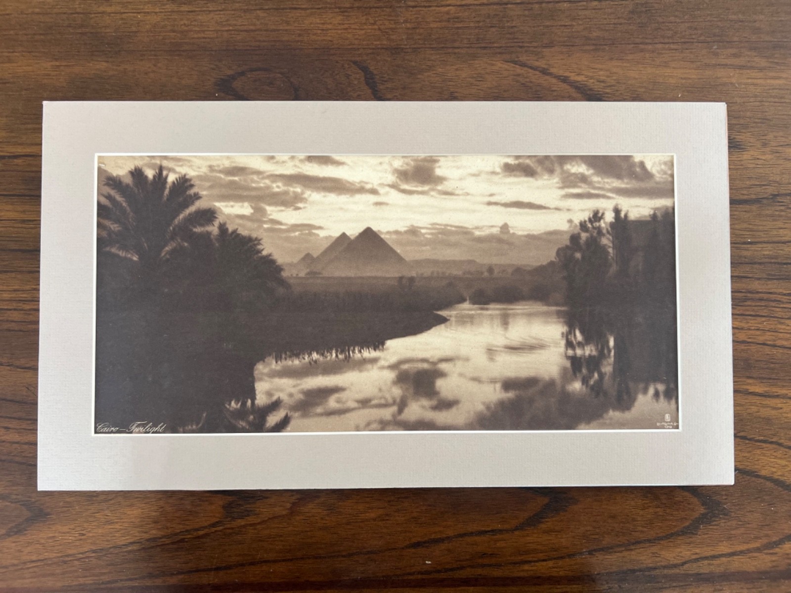 Lehnert and Landrock Antique Photo “CAIRO-TWILIGHT” w/ Matt