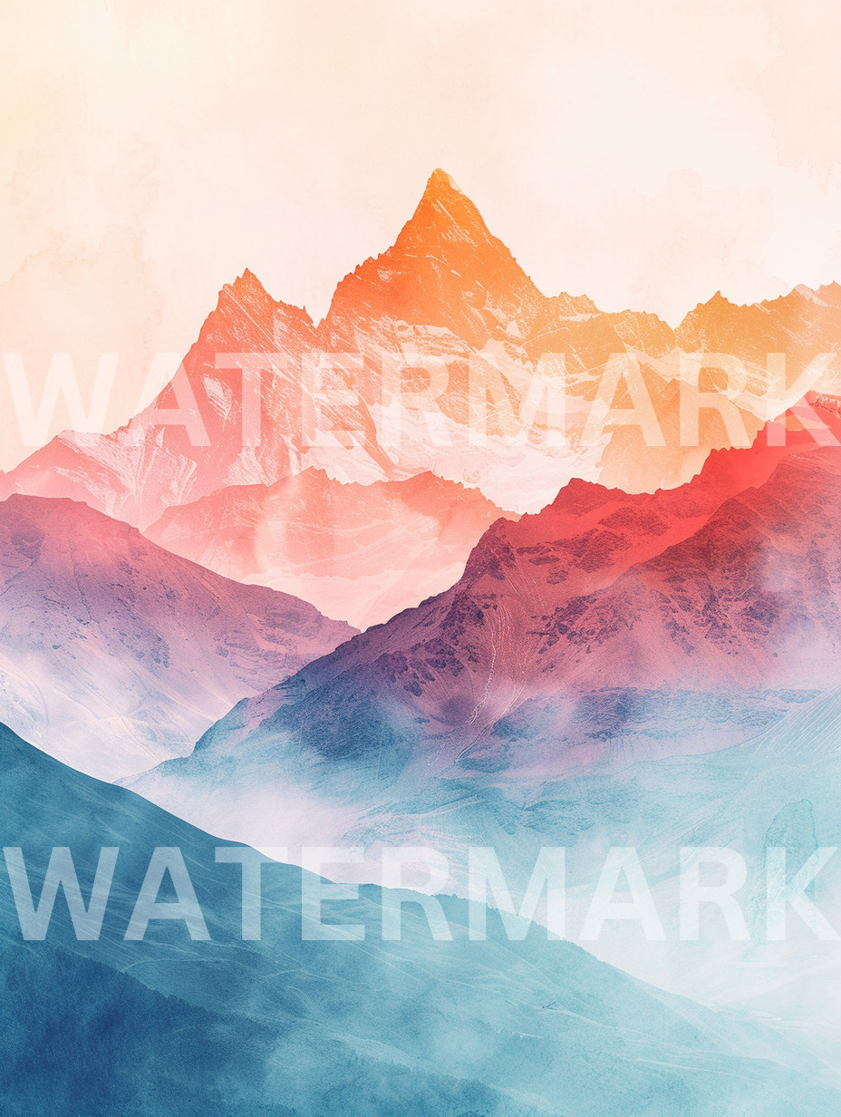 Digital Photo Image Abstract Mountain Art Picture Wallpaper Desktop