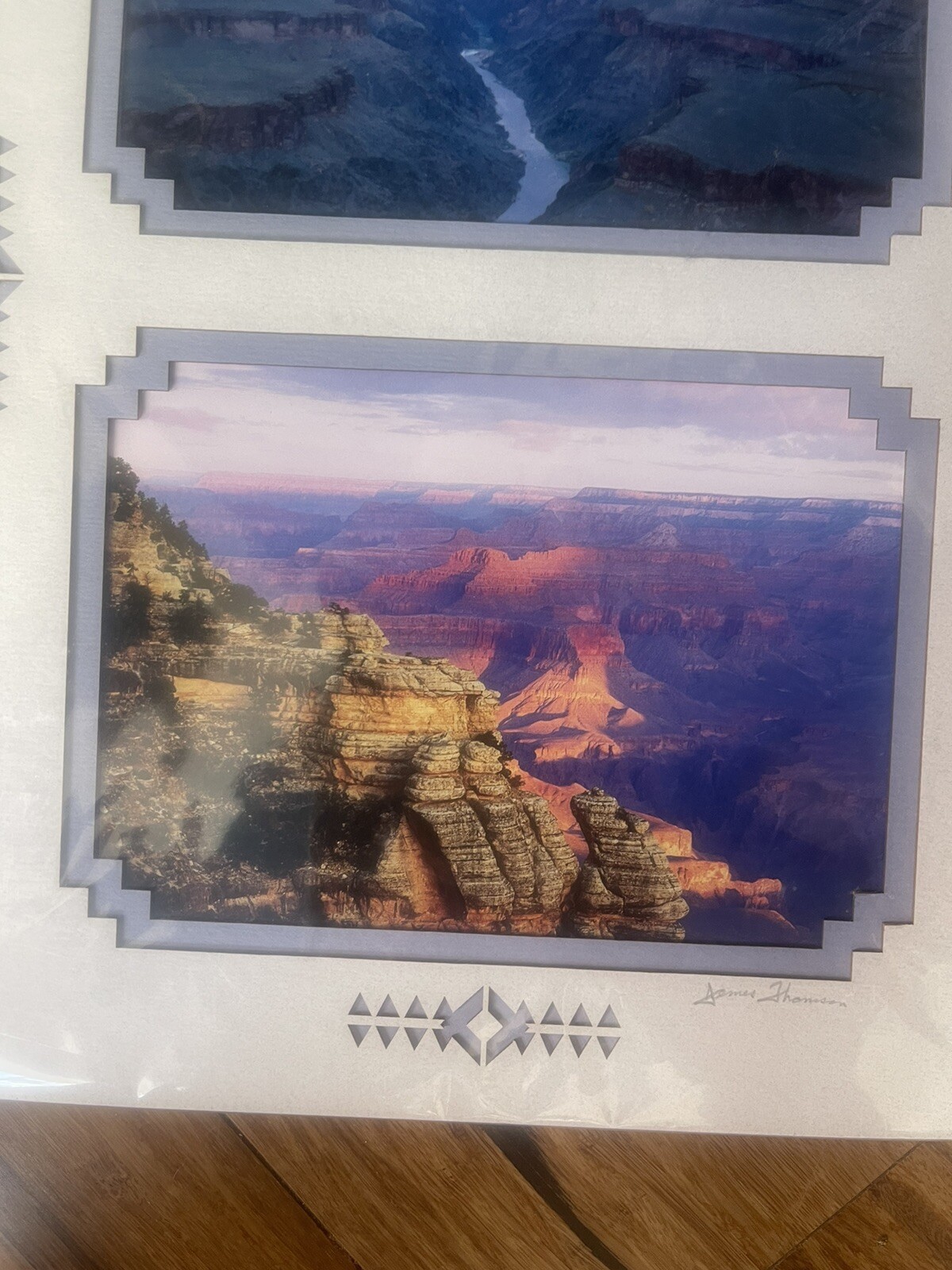 JAMES THOMSON Photography ~ Grand Canyon Desert Arizona ~ 2 Photo Matted 11×14