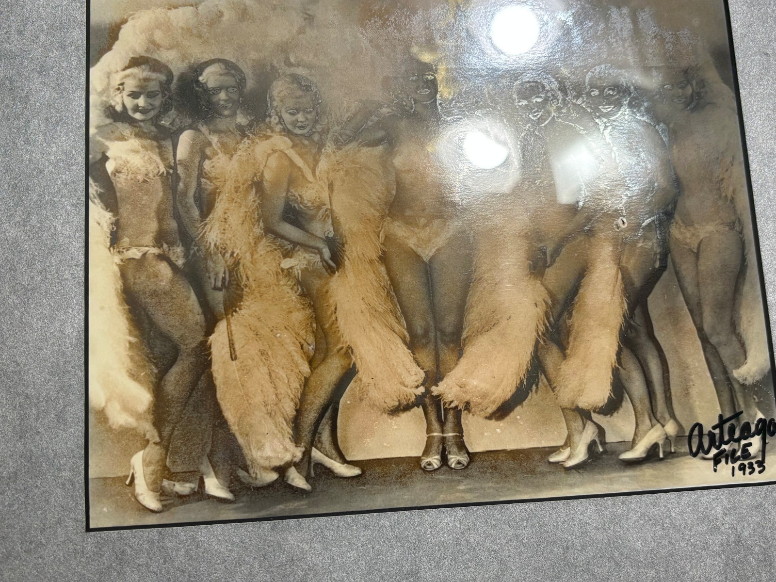 Bob Arteaga St. Louis photographer 1933 Gelatin Photograph SALLY RAND SHOWGIRLS