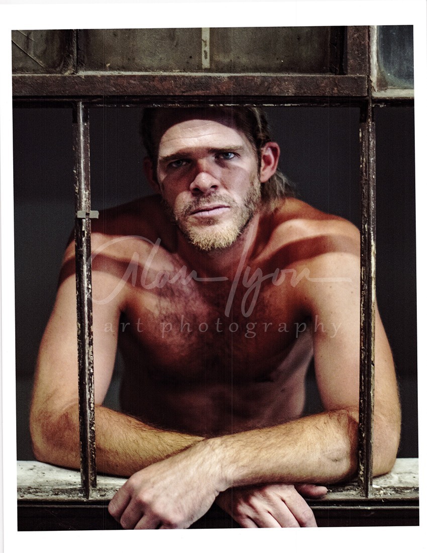 11 X 8.5 Alan Lyon Original Male Photo gay interest (9) Canon broken window 2